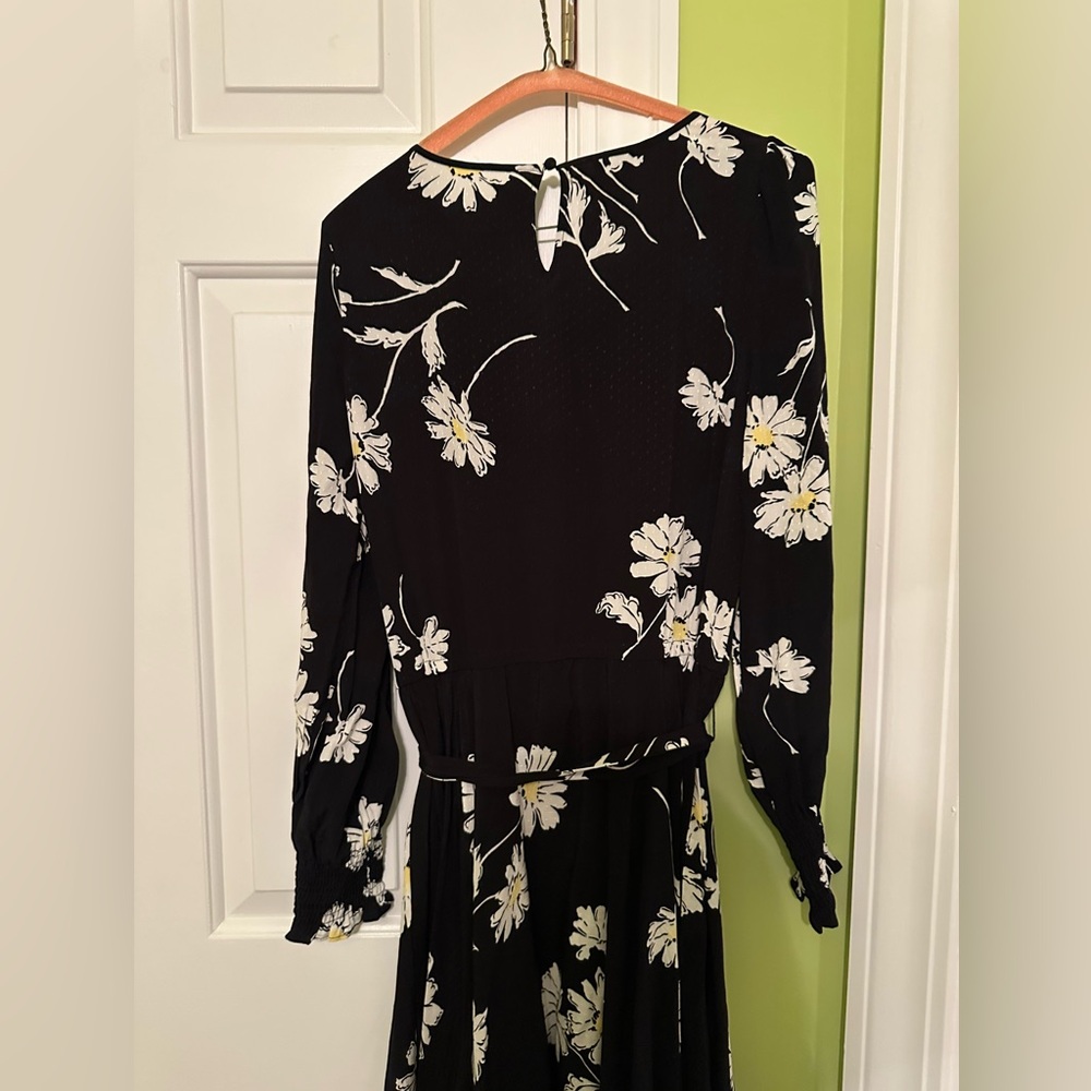 NWT Talbots Black Vintage Style Daisy Fit and Flare Dress Size 6 - Picture 11 of 13